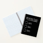 Weekend Plans Darts Notizblock (Innenseite)