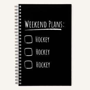Weekend Plans Hockey Notizblock
