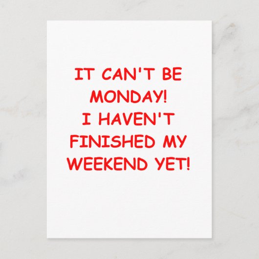 WEEKEND.png Postkarte (Vorderseite)