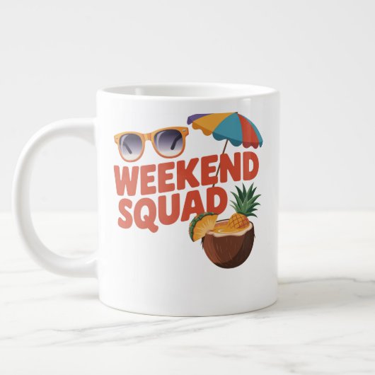 Weekend Squad Jumbo-Tasse (Links)
