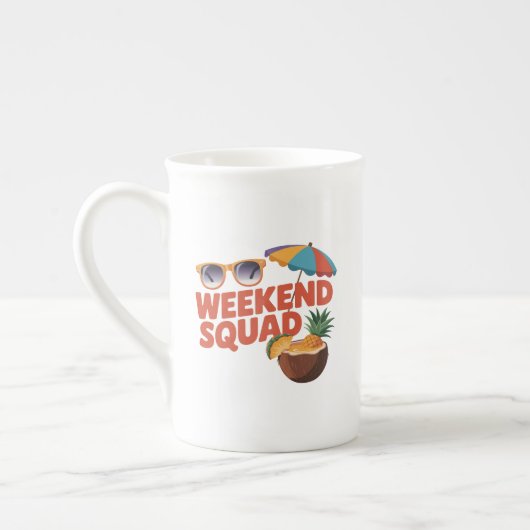 Weekend Squad Porzellantasse (Links)