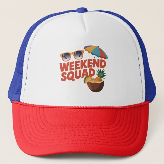 Weekend Squad Truckerkappe (Vorderseite)