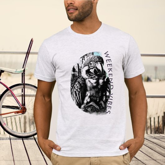 Weekend Vibes Black Graphic T - Shirt