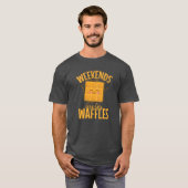Weekends are for Waffles Snack Biscuits gift T-Shirt (Vorne ganz)