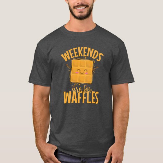 Weekends are for Waffles Snack Biscuits gift T-Shirt (Vorderseite)