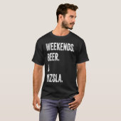 Weekends Beer and Vizsla T-Shirt (Vorne ganz)