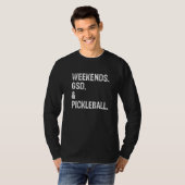 Weekends German Shepherd and Pickleball   T-Shirt (Vorne ganz)
