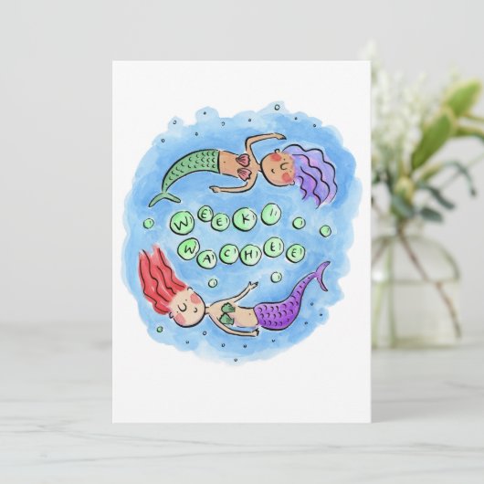 Weeki Wachee Einladung (Stehend Vorderseite)