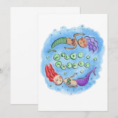 Weeki Wachee Einladung (Vorne/Hinten)