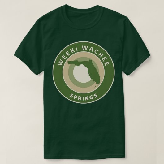 Weeki Wachee Springs Staat Park Florida Bullseye T-Shirt (Design vorne)