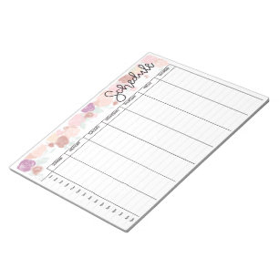 Weekly Blank Plan Notizblock