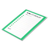 Weekly Checklist Planner Notizblock (angewinkelt)