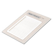 Weekly Checklist Planner Notizblock (angewinkelt)
