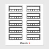 Weekly Habit Tracker Aufkleber (Blatt)