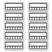 Weekly Habit Tracker Aufkleber (Vorderseite)