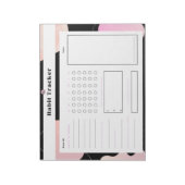 Weekly Habit Tracker Editor Notizblock (Rotiert)