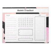 Weekly Habit Tracker Editor Notizblock (Vorderseite)