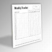Weekly Habit Tracker Notizblock