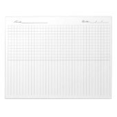 Weekly Habit Tracker,To Do List, Printable Planner Notizblock (Vorderseite)