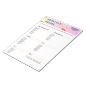 Weekly Meal Builder Notizblock (angewinkelt)