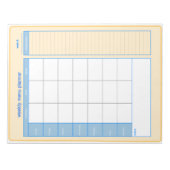 Weekly Menu Planner Notepad Notizblock (Vorderseite)