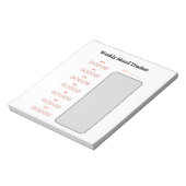 Weekly Mood Tracker Notizblock (Rotiert)