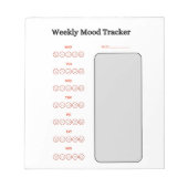 Weekly Mood Tracker Notizblock (Vorderseite)
