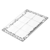 Weekly Plananner Floral Art Coloring Page Notepad Notizblock (angewinkelt)