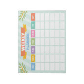 Weekly Plananner Paper Notepad Notizblock (Rotiert)