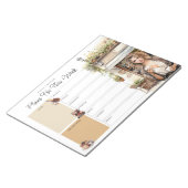 Weekly Planner Custom Name Coffee Lover Notizblock (angewinkelt)