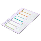 Weekly Planner Habit Tracker To Do List Notepad Notizblock (angewinkelt)