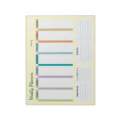 Weekly Planner Habit Tracker To Do List Notepad Notizblock (Rotiert)