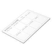 Weekly Planner, Notepad Notizblock (angewinkelt)