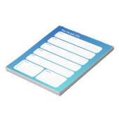 Weekly Planner Notepad – Weekday Layout Notizblock (Rotiert)