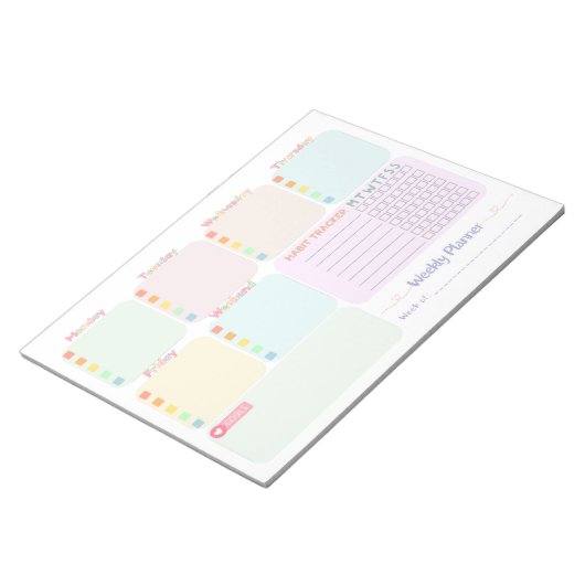 Weekly Planner Notizblock (angewinkelt)