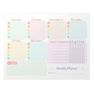 Weekly Planner Notizblock