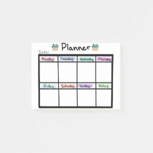 Weekly Planner Post it Notes Post-it Klebezettel