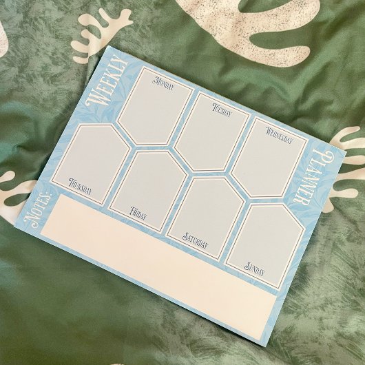 Weekly Planner Sheets floraler Notepad Notizblock