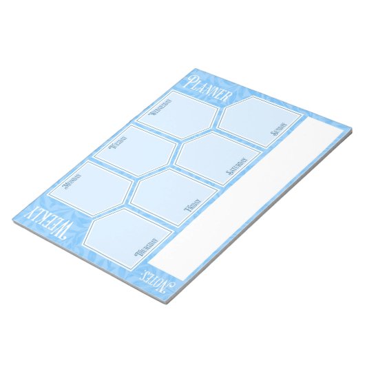 Weekly Planner Sheets floraler Notepad Notizblock (angewinkelt)