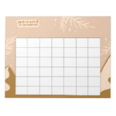 Weekly Routine Trackers Notizblock (Vorderseite)