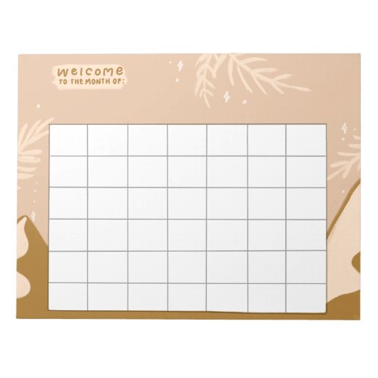 Weekly Routine Trackers Notizblock (Vorderseite)