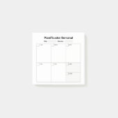 Weekly Study Planner (in Spanish) Post-it Klebezettel (Vorderseite)