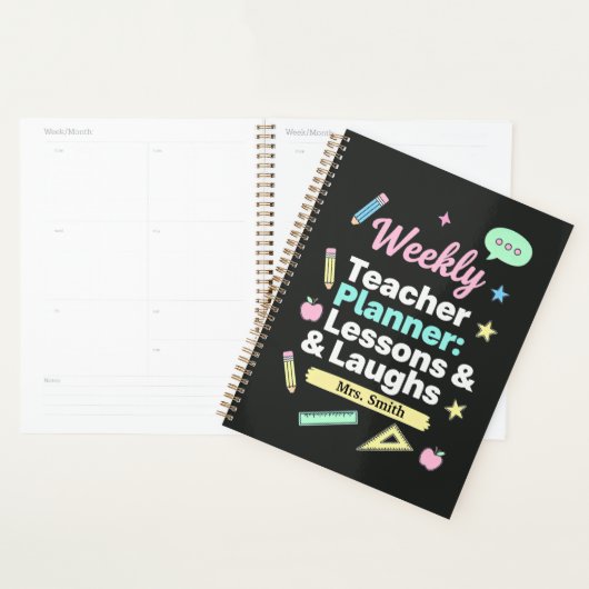 Weekly Teacher Planner: Lessons & Laughs  Planer (Anzeige)
