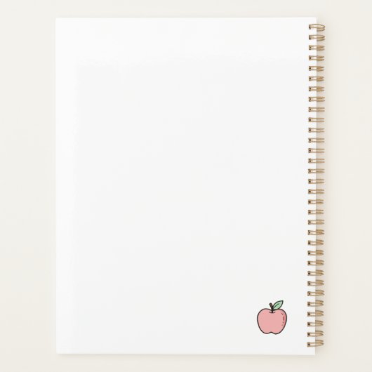 Weekly Teacher Planner: Lessons & Laughs  Planer (Rückseite)