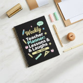 Weekly Teacher Planner: Lessons & Laughs  Planer