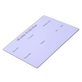 Weekly To Do List Notepad Notizblock (angewinkelt)