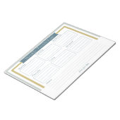 Weekly To Do List Notepad Notizblock (angewinkelt)