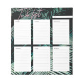 Weekly To Do List Planner Notepad Notizblock (Vorderseite)