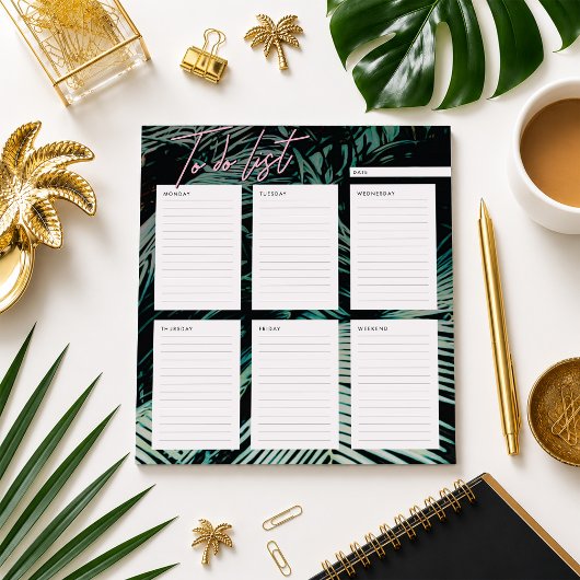 Weekly To Do List Planner Notepad Notizblock