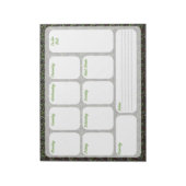 Weekly To Do List Planner Notepad Notizblock (Rotiert)